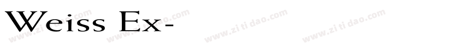 Weiss Ex字体转换